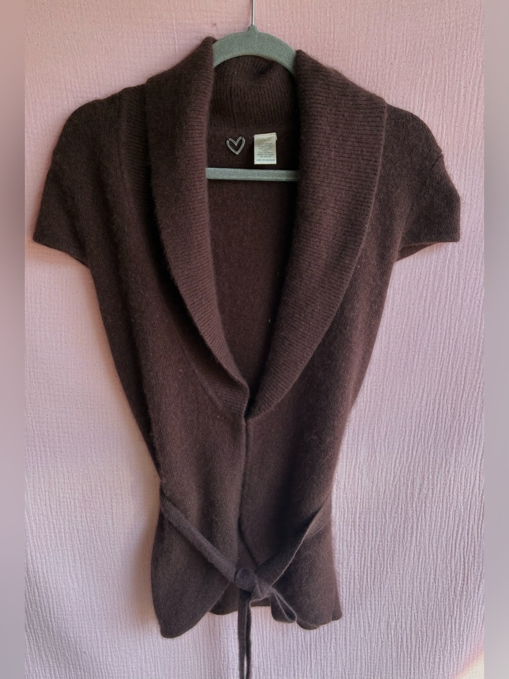 Between Me & You Anthropologie Wool Blend Knit Wrap Sweater Size Large